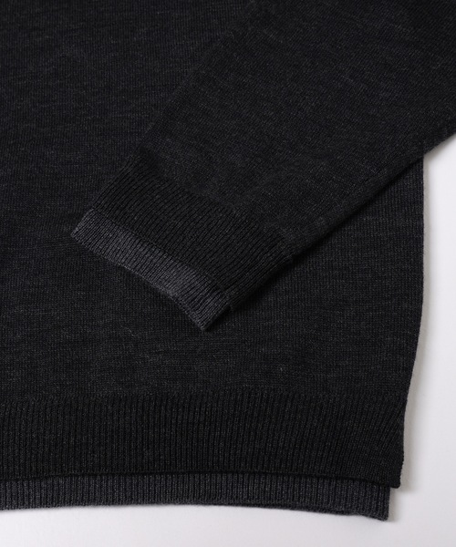 Dulcamara（ドゥルカマラ）の「フェイクレイヤードニットPO（ニット/セーター・メンズ・ミックスグレー/チャコールグレー・0/1）」の17枚目の写真