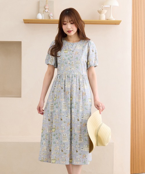 Jolly Poupee(ジョリープッペ)の「【22fabric】ジャムラボ/ ワンピース(ワンピース・レディース・グリーン/ベージュ・42/38/40/46)」の20枚目の写真