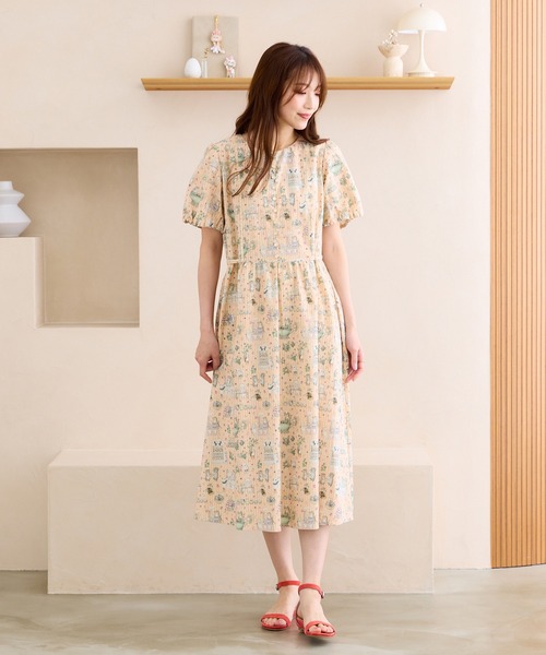 Jolly Poupee(ジョリープッペ)の「【22fabric】ジャムラボ/ ワンピース(ワンピース・レディース・グリーン/ベージュ・42/38/40/46)」の15枚目の写真