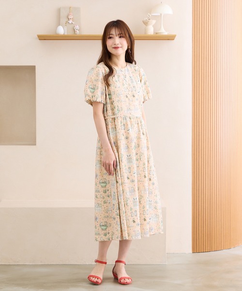 Jolly Poupee(ジョリープッペ)の「【22fabric】ジャムラボ/ ワンピース(ワンピース・レディース・グリーン/ベージュ・42/38/40/46)」の16枚目の写真