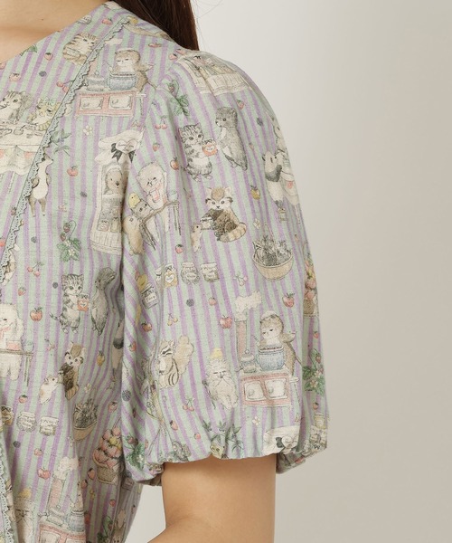 Jolly Poupee(ジョリープッペ)の「【22fabric】ジャムラボ/ ワンピース(ワンピース・レディース・グリーン/ベージュ・42/38/40/46)」の11枚目の写真