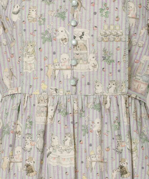 Jolly Poupee(ジョリープッペ)の「【22fabric】ジャムラボ/ ワンピース(ワンピース・レディース・グリーン/ベージュ・42/38/40/46)」の12枚目の写真