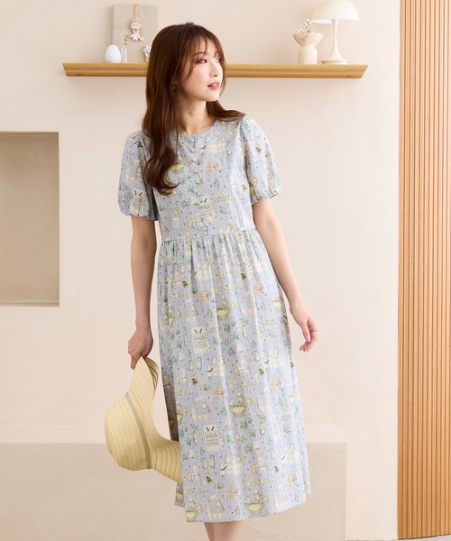 Jolly Poupee(ジョリープッペ)の「【22fabric】ジャムラボ/ ワンピース(ワンピース・レディース・グリーン/ベージュ・42/38/40/46)」の22枚目の写真