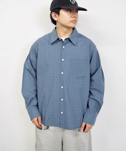 WHO'S WHO gallery（フーズフーギャラリー）の「【KOOKY'N/クーキー】チェックシャツ / UNISEX/ユニセックス（シャツ/ブラウス・レディース・ブラック/グリーン/ブルー・FREE）」の12枚目の写真