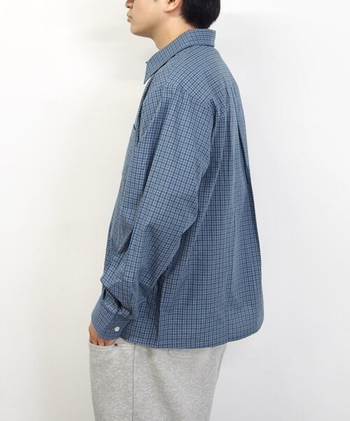 WHO'S WHO gallery（フーズフーギャラリー）の「【KOOKY'N/クーキー】チェックシャツ / UNISEX/ユニセックス（シャツ/ブラウス・レディース・ブラック/グリーン/ブルー・FREE）」の5枚目の写真