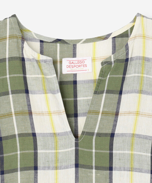 GALLEGO DESPORTES（ギャレゴデスポート）の「GALLEGO DESPORTES | コットンリネン ノースリーブワンピース WOMEN（ワンピース・レディース・グリーン系その他・S）」の3枚目の写真