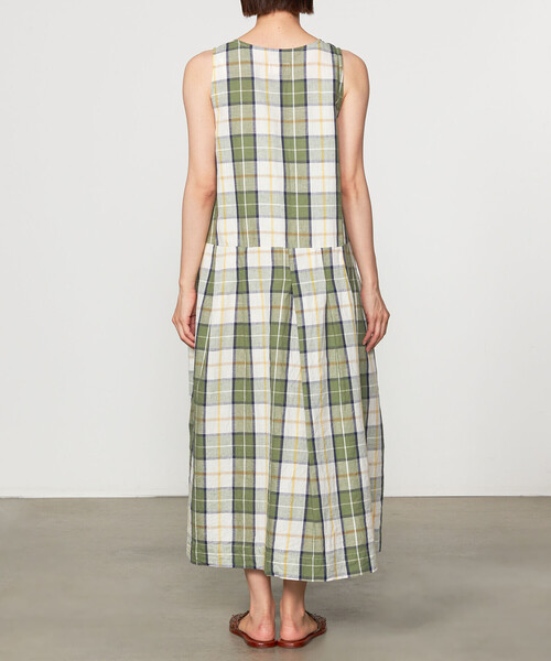 GALLEGO DESPORTES（ギャレゴデスポート）の「GALLEGO DESPORTES | コットンリネン ノースリーブワンピース WOMEN（ワンピース・レディース・グリーン系その他・S）」の9枚目の写真