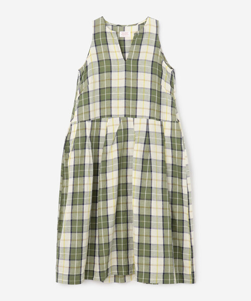 GALLEGO DESPORTES（ギャレゴデスポート）の「GALLEGO DESPORTES | コットンリネン ノースリーブワンピース WOMEN（ワンピース・レディース・グリーン系その他・S）」の12枚目の写真