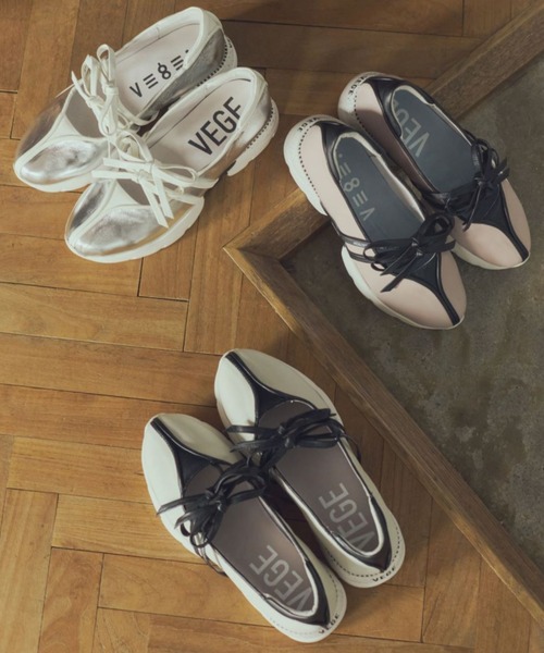 VEGE（ベジ）の「VEGE TenTen２（スニーカー・レディース・ベビーピンク/シルバー/ホワイト/ブラック・23/24/24.5/23.5）」の9枚目の写真