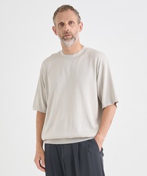 【THE TOKYO/ザトウキョウ】Washable Silk Knit S/S PO【洗えるシルクのニット】