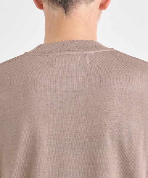 THE TOKYO（ザトウキョウ）の「【THE TOKYO/ザトウキョウ】Washable Silk Knit S/S PO【洗えるシルクのニット】（ニット/セーター・メンズ・ライトベージュ/ブラック/モカ/ダークグレー・48/46/44）」の22枚目の写真