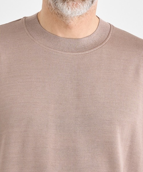 THE TOKYO（ザトウキョウ）の「【THE TOKYO/ザトウキョウ】Washable Silk Knit S/S PO【洗えるシルクのニット】（ニット/セーター・メンズ・ライトベージュ/ブラック/モカ/ダークグレー・48/46/44）」の20枚目の写真
