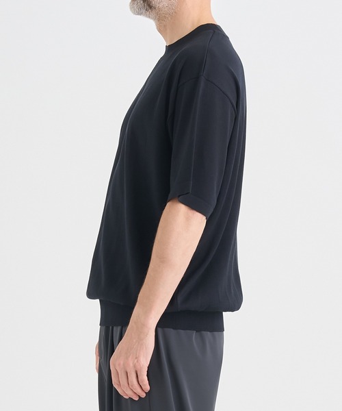 THE TOKYO（ザトウキョウ）の「【THE TOKYO/ザトウキョウ】Washable Silk Knit S/S PO【洗えるシルクのニット】（ニット/セーター・メンズ・ライトベージュ/ブラック/モカ/ダークグレー・48/46/44）」の12枚目の写真