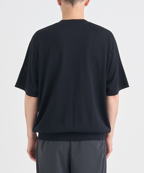 THE TOKYO（ザトウキョウ）の「【THE TOKYO/ザトウキョウ】Washable Silk Knit S/S PO【洗えるシルクのニット】（ニット/セーター・メンズ・ライトベージュ/ブラック/モカ/ダークグレー・48/46/44）」の11枚目の写真