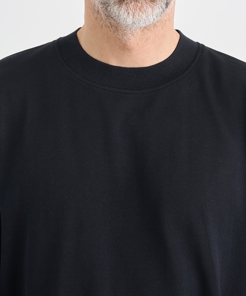THE TOKYO（ザトウキョウ）の「【THE TOKYO/ザトウキョウ】Washable Silk Knit S/S PO【洗えるシルクのニット】（ニット/セーター・メンズ・ライトベージュ/ブラック/モカ/ダークグレー・48/46/44）」の10枚目の写真