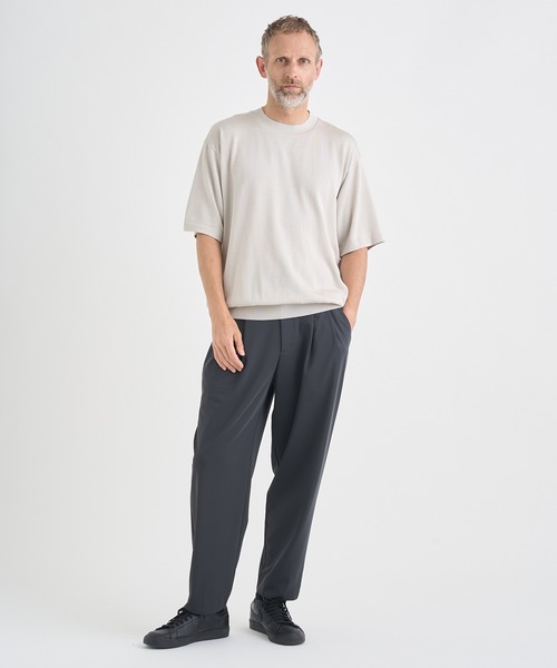 THE TOKYO（ザトウキョウ）の「【THE TOKYO/ザトウキョウ】Washable Silk Knit S/S PO【洗えるシルクのニット】（ニット/セーター・メンズ・ライトベージュ/ブラック/モカ/ダークグレー・48/46/44）」の18枚目の写真