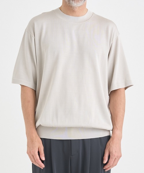 THE TOKYO（ザトウキョウ）の「【THE TOKYO/ザトウキョウ】Washable Silk Knit S/S PO【洗えるシルクのニット】（ニット/セーター・メンズ・ライトベージュ/ブラック/モカ/ダークグレー・48/46/44）」の17枚目の写真