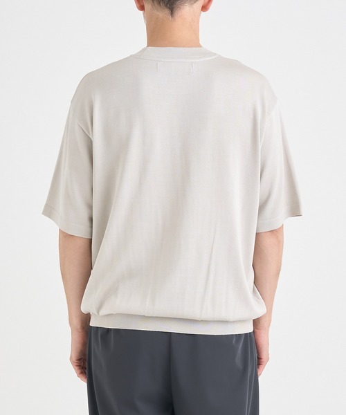THE TOKYO（ザトウキョウ）の「【THE TOKYO/ザトウキョウ】Washable Silk Knit S/S PO【洗えるシルクのニット】（ニット/セーター・メンズ・ライトベージュ/ブラック/モカ/ダークグレー・48/46/44）」の15枚目の写真