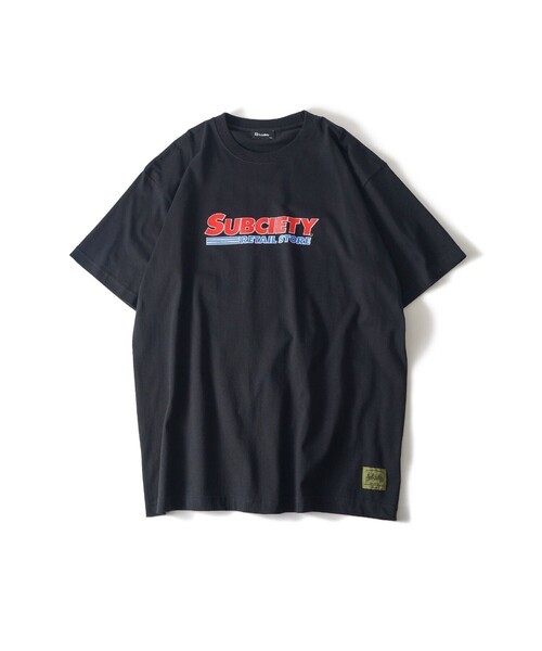 Subciety(サブサエティ)の「Market tee(Tシャツ/カットソー・メンズ・ホワイト/ブラック・XX-LARGE/X-LARGE/LARGE/MEDIUM/SMALL)」の6枚目の写真