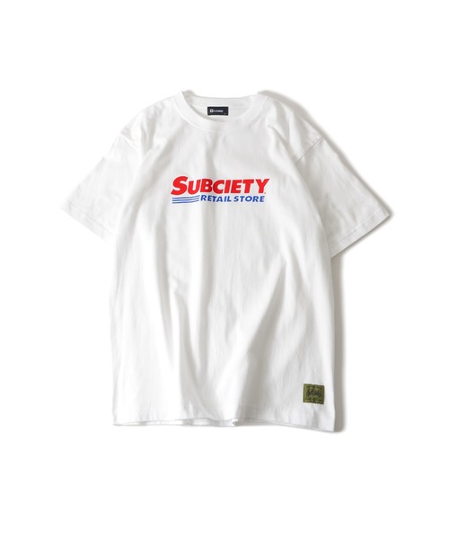 Subciety(サブサエティ)の「Market tee(Tシャツ/カットソー・メンズ・ホワイト/ブラック・XX-LARGE/X-LARGE/LARGE/MEDIUM/SMALL)」の4枚目の写真