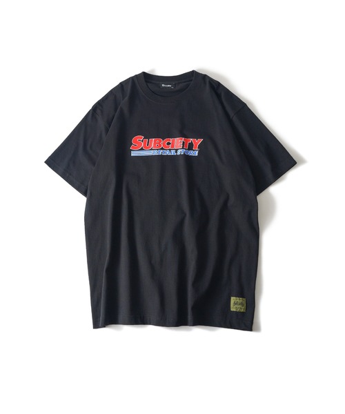 Subciety(サブサエティ)の「Market tee(Tシャツ/カットソー・メンズ・ホワイト/ブラック・XX-LARGE/X-LARGE/LARGE/MEDIUM/SMALL)」の3枚目の写真