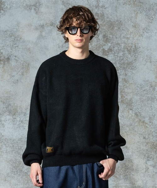 glamb（グラム）の「Balloon Pullover Knit / バルーンプルオーバーニット（ニット/セーター・メンズ・ブラック/グレー/オレンジ・S/M/L）」の2枚目の写真