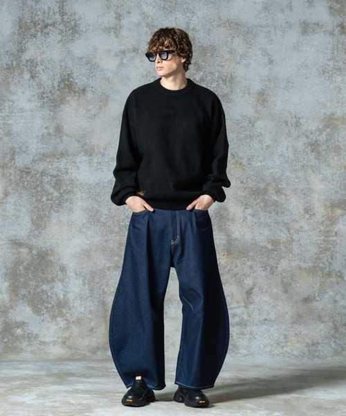 glamb（グラム）の「Balloon Pullover Knit / バルーンプルオーバーニット（ニット/セーター・メンズ・ブラック/グレー/オレンジ・S/M/L）」の11枚目の写真