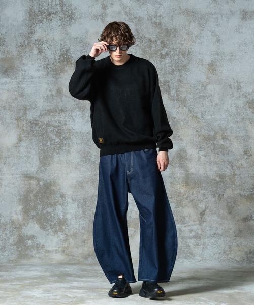 glamb（グラム）の「Balloon Pullover Knit / バルーンプルオーバーニット（ニット/セーター・メンズ・ブラック/グレー/オレンジ・S/M/L）」の12枚目の写真