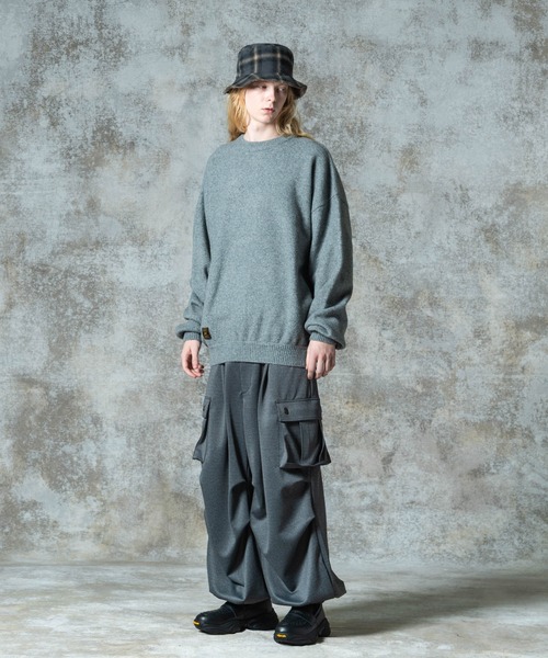 glamb（グラム）の「Balloon Pullover Knit / バルーンプルオーバーニット（ニット/セーター・メンズ・ブラック/グレー/オレンジ・S/M/L）」の13枚目の写真