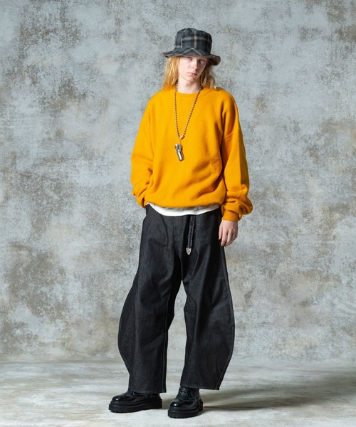 glamb（グラム）の「Balloon Pullover Knit / バルーンプルオーバーニット（ニット/セーター・メンズ・ブラック/グレー/オレンジ・S/M/L）」の15枚目の写真