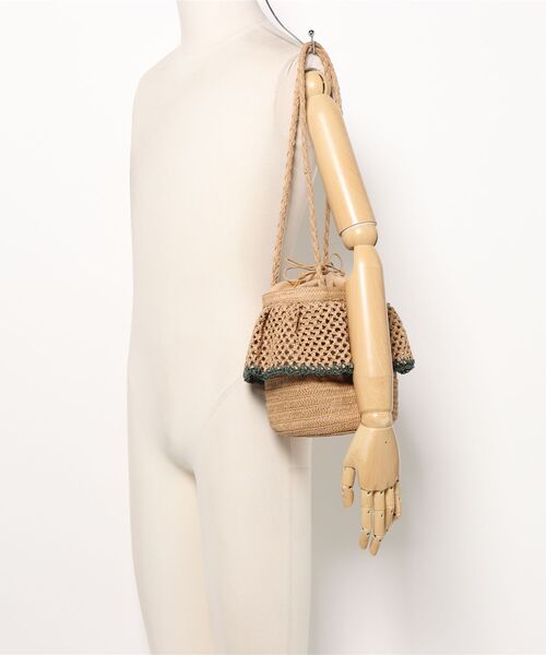 cepo(セポ)の「【aritella】フリルバケツバッグ(ショルダーバッグ・レディース・ライトベージュ/ベージュ・FREE)」の22枚目の写真