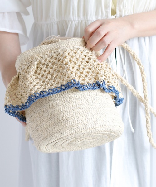 cepo(セポ)の「【aritella】フリルバケツバッグ(ショルダーバッグ・レディース・ライトベージュ/ベージュ・FREE)」の16枚目の写真