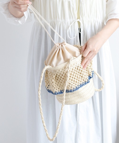 cepo(セポ)の「【aritella】フリルバケツバッグ(ショルダーバッグ・レディース・ライトベージュ/ベージュ・FREE)」の18枚目の写真