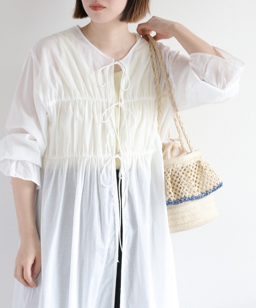 cepo(セポ)の「【aritella】フリルバケツバッグ(ショルダーバッグ・レディース・ライトベージュ/ベージュ・FREE)」の10枚目の写真