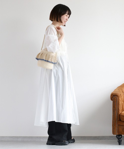 cepo(セポ)の「【aritella】フリルバケツバッグ(ショルダーバッグ・レディース・ライトベージュ/ベージュ・FREE)」の14枚目の写真