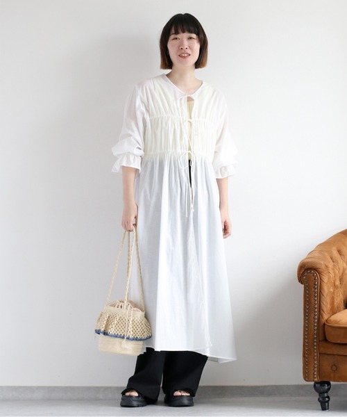 cepo(セポ)の「【aritella】フリルバケツバッグ(ショルダーバッグ・レディース・ライトベージュ/ベージュ・FREE)」の15枚目の写真