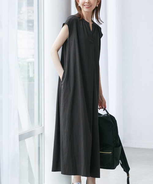 セール】リラックススキッパーロングワンピース（ワンピース）｜ROPE