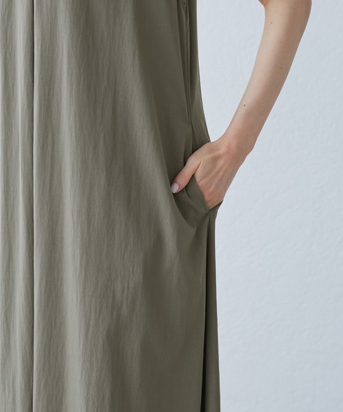 ROPE' PICNIC（ロペピクニック）の「リラックススキッパーロングワンピース（ワンピース・レディース・ブラック/カーキ/ダークグリーン/オレンジ・38）」の12枚目の写真