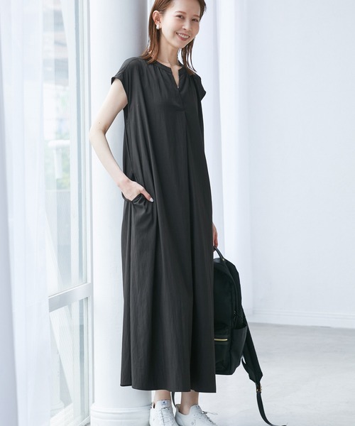 セール】リラックススキッパーロングワンピース（ワンピース）｜ROPE