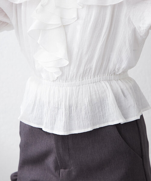 continuer de NICE CLAUP(コンティニューデナイスクラップ)の「【@_chipi2xセレクト】2WAYフリルブラウス(シャツ/ブラウス・レディース・オフホワイト/ブラック/ピンク・FREE)」の20枚目の写真