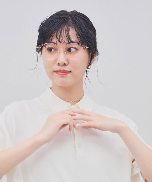 セール】ボストン型 メガネ｜クリアカラー｜伊達メガネ 度付き