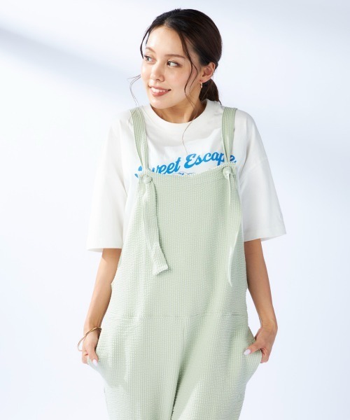 Lazy Oaf レイジーオーフ　サロペット　オーバーオール Amazon | [LXIGAFFU] デニム サロペット レディース