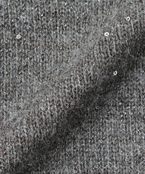 Jines（ジネス）の「スパンコールラメカーディガン（カーディガン/ボレロ・レディース・アイボリー/ブラック/グレー・38）」の10枚目の写真