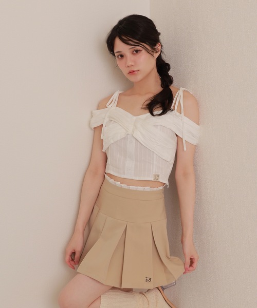 M DOLLY(エムドリー)の「*M DOLLY original* cross&luna patch blouse/クロス&ルナパッチブラウス(シャツ/ブラウス・レディース・ブラック/ホワイト/ピンク・FREE)」の5枚目の写真