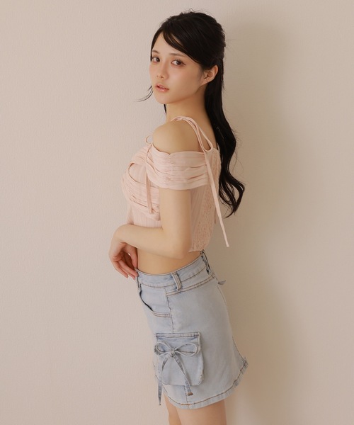 M DOLLY(エムドリー)の「*M DOLLY original* cross&luna patch blouse/クロス&ルナパッチブラウス(シャツ/ブラウス・レディース・ブラック/ホワイト/ピンク・FREE)」の15枚目の写真