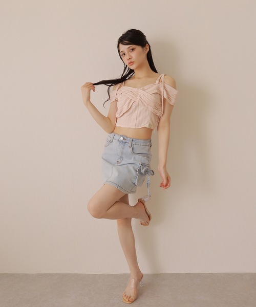 M DOLLY(エムドリー)の「*M DOLLY original* cross&luna patch blouse/クロス&ルナパッチブラウス(シャツ/ブラウス・レディース・ブラック/ホワイト/ピンク・FREE)」の16枚目の写真