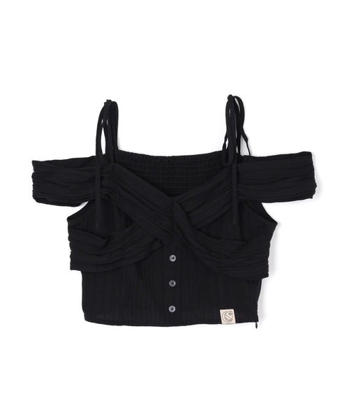 M DOLLY(エムドリー)の「*M DOLLY original* cross&luna patch blouse/クロス&ルナパッチブラウス(シャツ/ブラウス・レディース・ブラック/ホワイト/ピンク・FREE)」の17枚目の写真