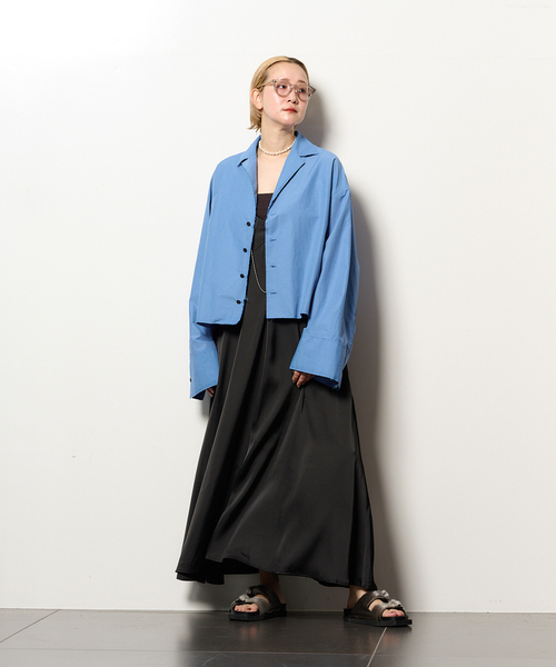 CITYSHOP(シティーショップ)の「OPEN COLLAR C/S シャツ(シャツ/ブラウス・レディース・ブラック/ブルー系その他・FREE)」の20枚目の写真