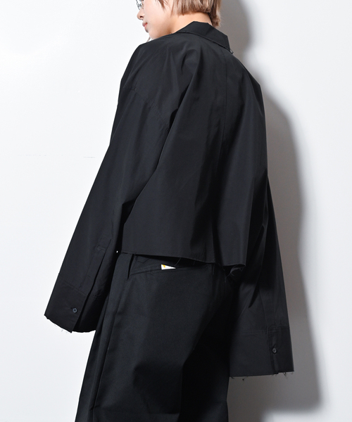 CITYSHOP(シティーショップ)の「OPEN COLLAR C/S シャツ(シャツ/ブラウス・レディース・ブラック/ブルー系その他・FREE)」の8枚目の写真