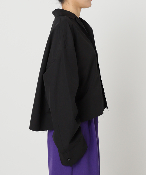 CITYSHOP(シティーショップ)の「OPEN COLLAR C/S シャツ(シャツ/ブラウス・レディース・ブラック/ブルー系その他・FREE)」の14枚目の写真